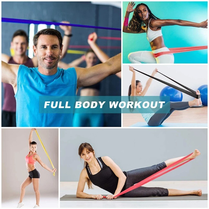 Natural Latex Resistance Bands - Yoga Fitness Stretching Strap recension och pris