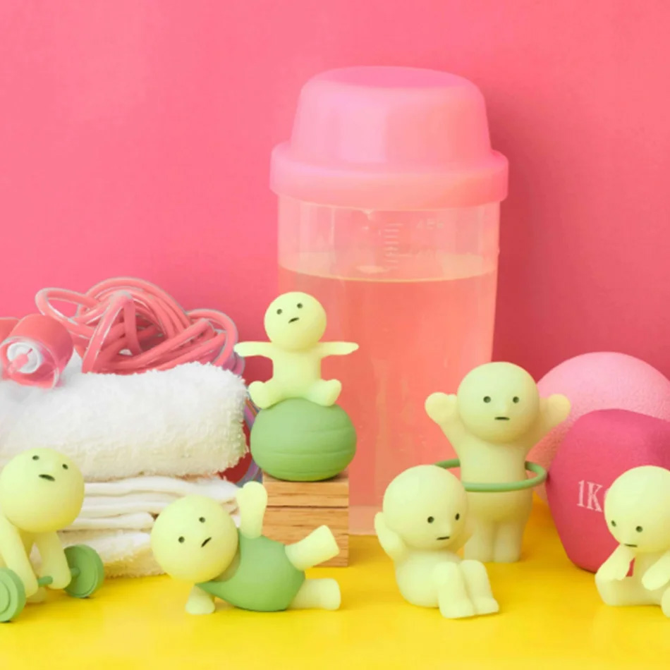 Glow In The Dark Mini Figure S - Yoga In Fitness First recension och pris