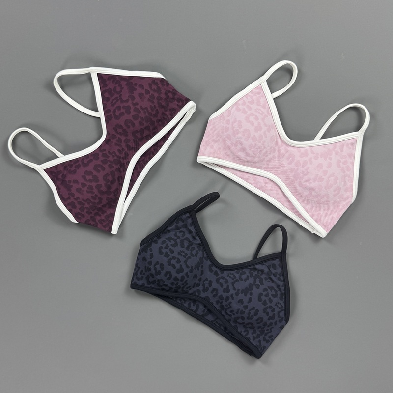 Sports Bra Women Leopard Print - Yoga Fitness Stretching Strap recension och pris