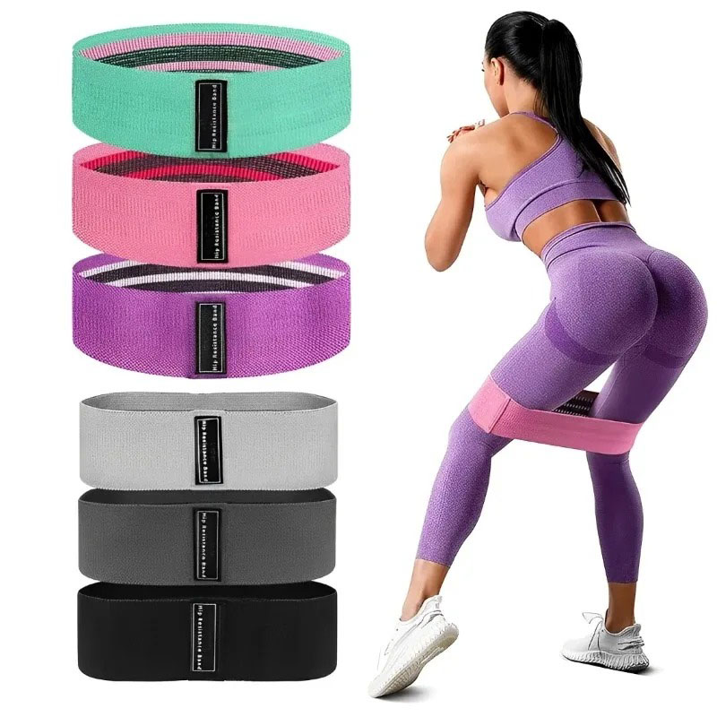 3Pcs Fabric Resistance Hip Boo - Yoga Fitness Stretching Strap recension och pris