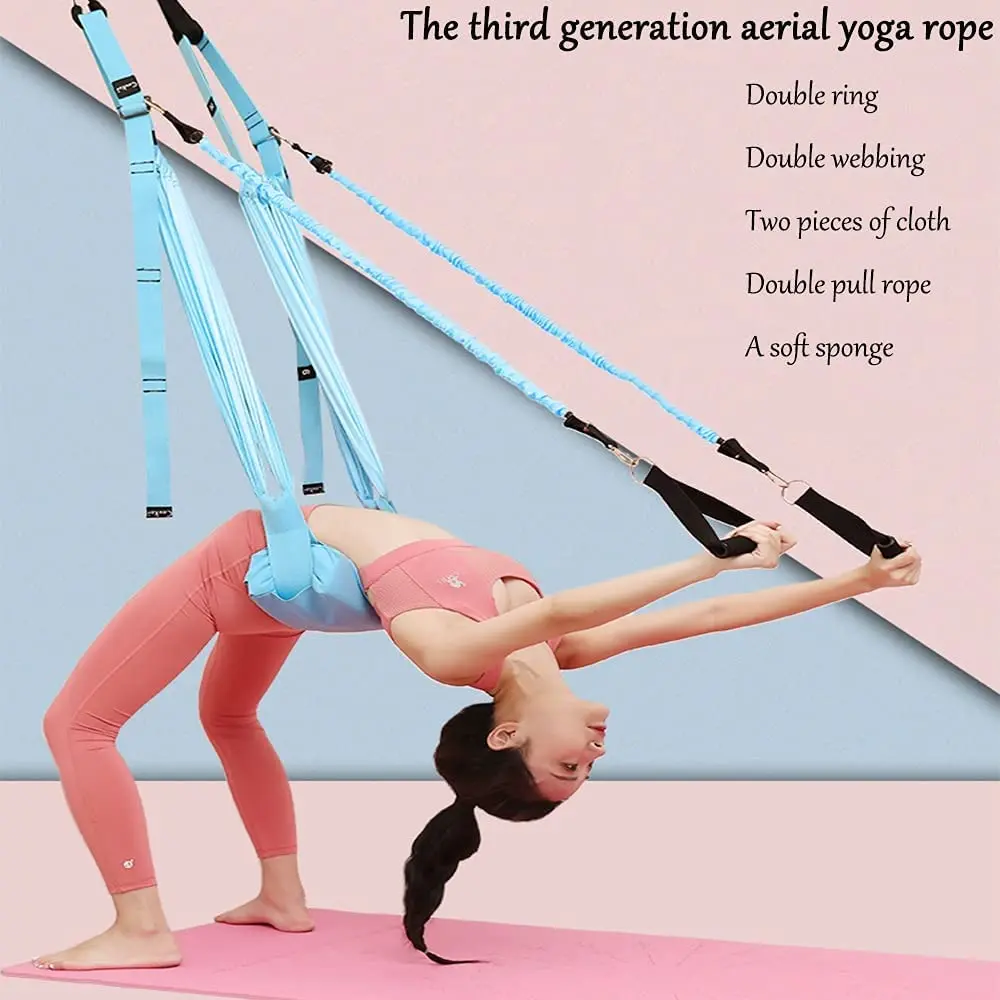 Adjustable Aerial Yoga Strap E - Yoga Fitness Stretching Strap recension och pris